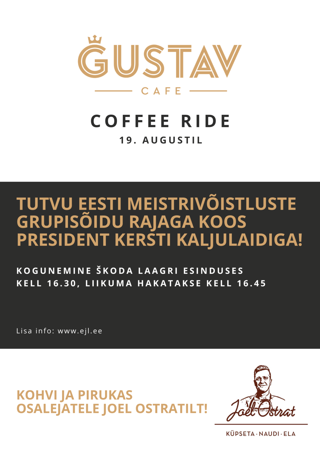 Gustav cafe coffee ride_plakat